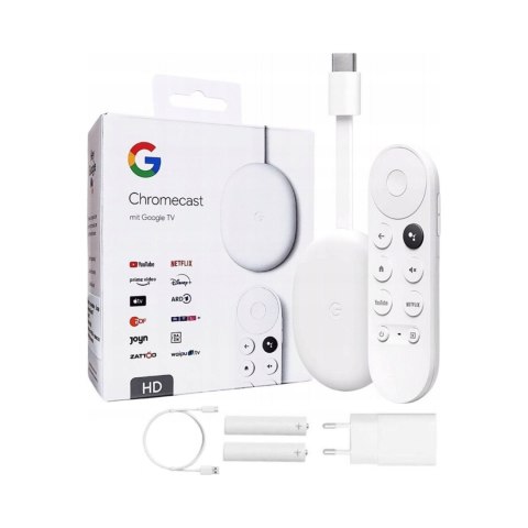 Odtwarzacz multimedialny Google CHROMECAST 4.0 HD 4 GB