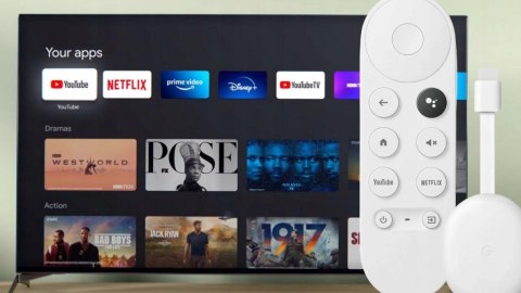 Odtwarzacz multimedialny Google Chromecast 4.0 4K HDR 8 GB Smart TV WiFi
