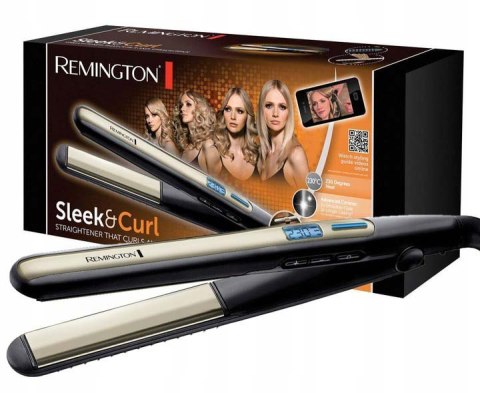 Prostownica Remington S6500 Sleek & Curl 48W czarno-złota