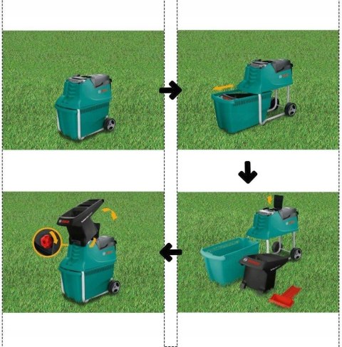 Rozdrabniacz elektryczny Bosch AXT 25 TC 2500 W nożowy 45 mm 53 l