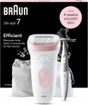 Depilator Damski Braun Silk-épil 7 7-210 Zestaw 6w1 Golarka Trymer IPX7 USB