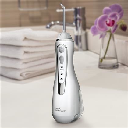 Irygator Waterpik WP-560EU bezprzewodowy biały 3 ustawienia ciśnienia