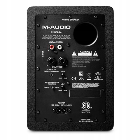 Monitor studyjny M-Audio BX4 50 W 4,5" niskotonowy 1"