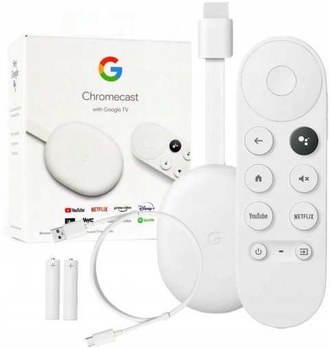 Odtwarzacz multimedialny Google Chromecast 4.0 4K 8 GB