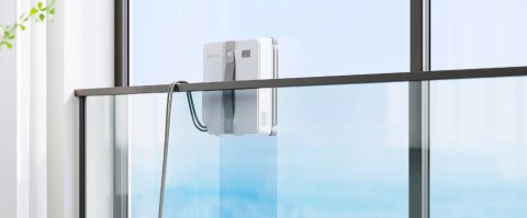 Robot do mycia okien Ecovacs WINBOT MINI szary czyści przy krawędziach