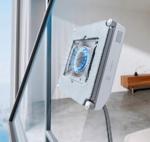 Robot do mycia okien Ecovacs WINBOT MINI szary czyści przy krawędziach