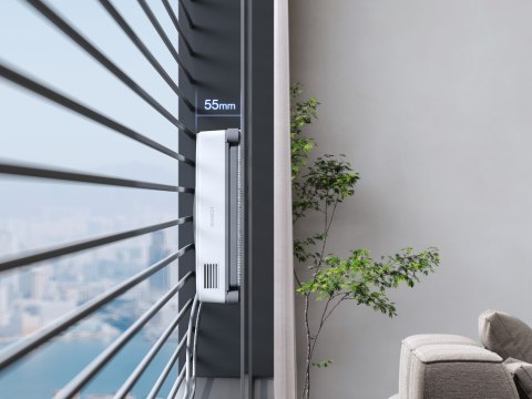 Robot do mycia okien Ecovacs WINBOT MINI szary czyści przy krawędziach