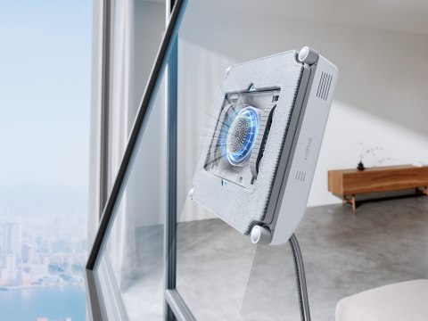 Robot do mycia okien Ecovacs WINBOT MINI szary czyści przy krawędziach
