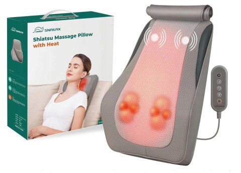 Snailax Shiatsu masażer karku z ciepłem i wibracjami, masażer