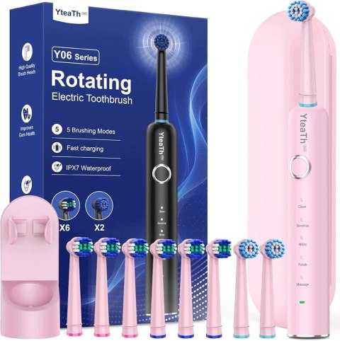 YteaTh Soniczna szczoteczka do zębów Y06 Series Różowa