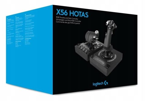 Joystick przepustnica Logitech G X56 HOTAS kontroler do symulatorów lotu