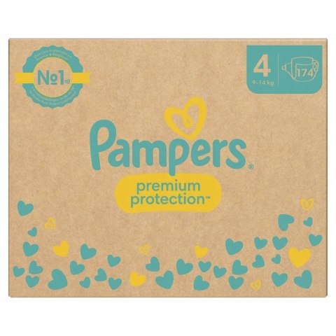 Pieluszki Pampers Premium Protection rozmiar 4 174 szt.