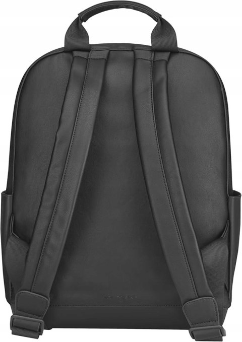 Plecak na laptopa Moleskine 15 cali 13 L Eko Skóra Czarny elegancki