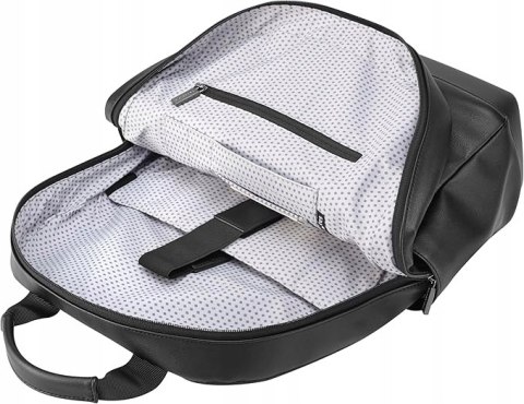 Plecak na laptopa Moleskine 15 cali 13 L Eko Skóra Czarny elegancki