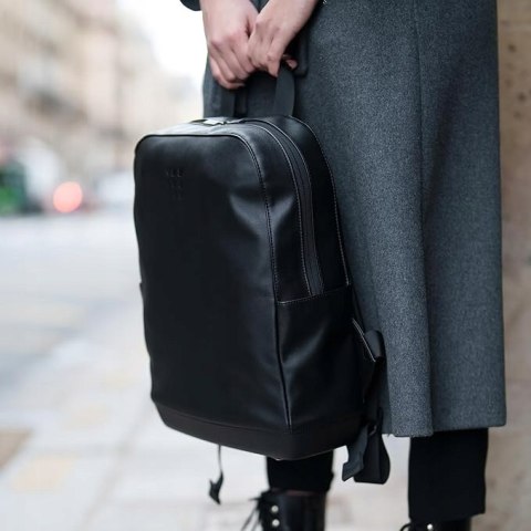 Plecak na laptopa Moleskine 15 cali 13 L Eko Skóra Czarny elegancki