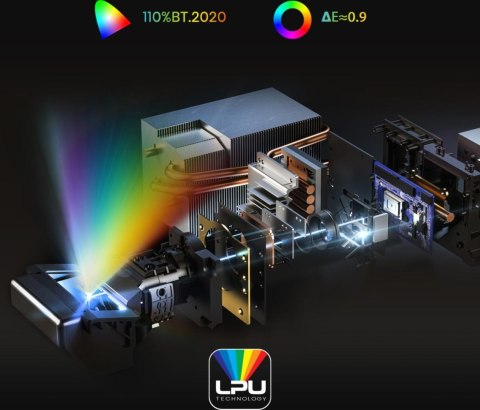 Projektor Laserowy Hisense PT1 4K UST DLP 2500 ANSI Dolby Vision Szary