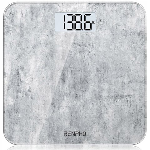 RENPHO CORE 1S WAGA ŁAZIENKOWA ELEKTRONICZNA SZKLANA WYGLĄD BETONU 180KG