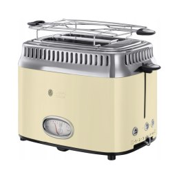 Russell Hobbs toster retro 21682-56 2 tosty szerokie otwory 1300W kremowy