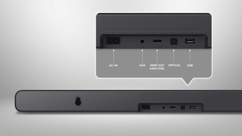 Soundbar TCL S45HE 2.0 100 W srebrny