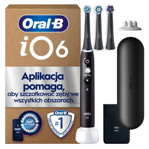 Szczoteczka elektryczna Oral-B iO 6 czarna akumulatorowa z Bluetooth