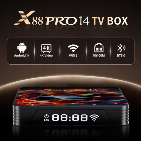 Android 14.0 TV Box with 2GB RAM 16GB ROM RK3518 IDEALROYAL