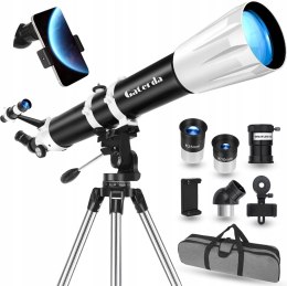 Gaterda 90900 Teleskop Refraktor 90/900 Barlow 3x + Adapter Smartfon