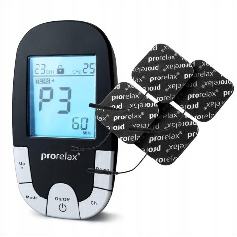 PRORELAX + Elektrostymulator urządzenie TENS+EMS