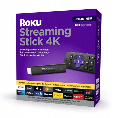 Roku Streaming Stick 4K Odtwarzacz multimediów 4K