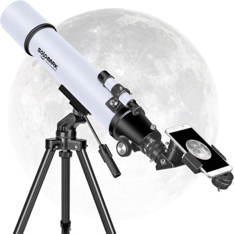 SOLOMARK 80900 Teleskop Refraktor 80/900 WA + Adapter Smartfon + Torba