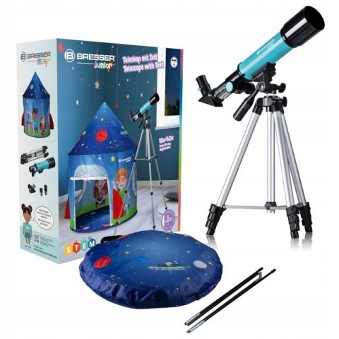 Teleskop 50/360mm z namiotem Bresser Junior