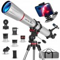 Teleskop Astronomiczny HETEKAN 90900 900mm 240x Azymutalny Barlowa