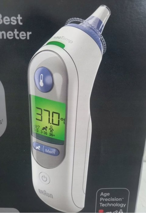 Termometr douszny Braun IRT6520WE ThermoScan 7 + 16 kapturków
