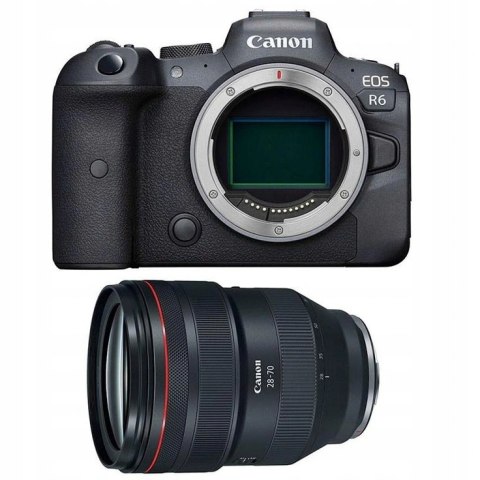 Aparat Bezlusterkowy Canon EOS R6 Zestaw Obiektyw RF 24 105 mm 4K 21 Mpx