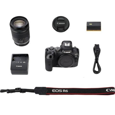 Aparat Bezlusterkowy Canon EOS R6 Zestaw Obiektyw RF 24 105 mm 4K 21 Mpx