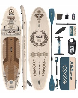 Deska SUP A&BBOARD Paddleboard 335 cm x 88 cm zestaw plecak wiosło