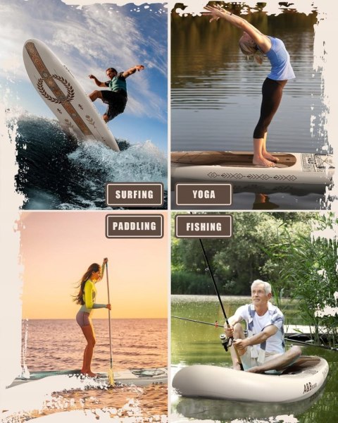 Deska SUP A&BBOARD Paddleboard 335 cm x 88 cm zestaw plecak wiosło