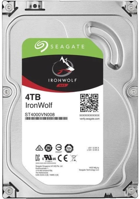Dysk twardy NAS HDD Seagate IronWolf 4TB ST4000VN006 SATA III 3,5"