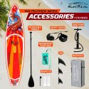 FunWater DESKA SUP POMPOWANA 350 CM DO PŁYWANIA CZERWONA