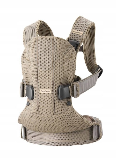 NOSIDEŁKO BABYBJORN ONE AIR 3D MESH SZARY BEŻ