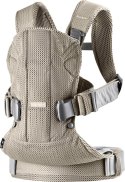 NOSIDEŁKO BABYBJORN ONE AIR 3D MESH SZARY BEŻ