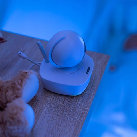 Niania elektroniczna z kamerą Reer BabyCam Move Wi Fi tryb nocny Biała