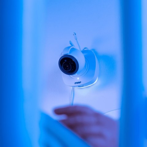 Niania elektroniczna z kamerą Reer BabyCam Move Wi Fi tryb nocny Biała