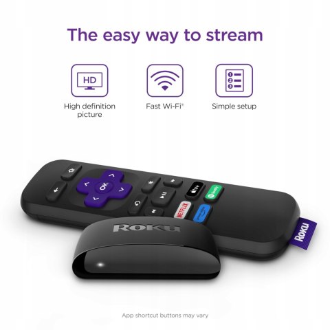 Odtwarzacz multimedialny Roku Express HD Netflix Disney Amazon Prime Video