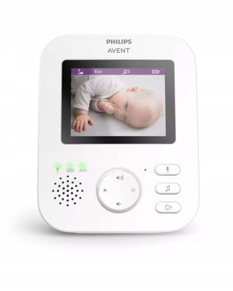 Philips Avent niania elektroniczna audio video SCD833/26 biały