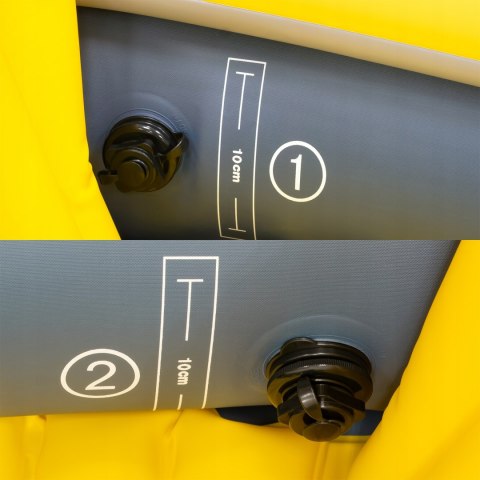 Rebel Electro Kajak Pompowany 282x90 cm Wiosło Pompka Siedzisko RBA-4515