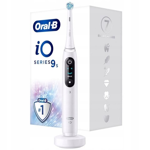 Szczoteczka obrotowa Oral-B iO Series 9s z czujnikiem siły nacisku Biała