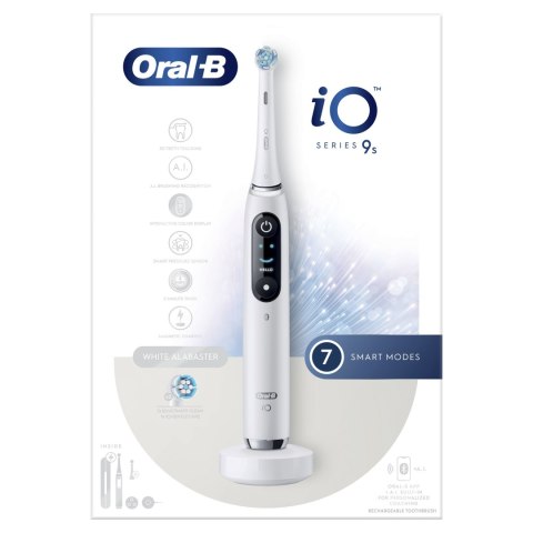 Szczoteczka obrotowa Oral-B iO Series 9s z czujnikiem siły nacisku Biała