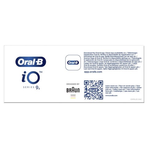 Szczoteczka obrotowa Oral-B iO Series 9s z czujnikiem siły nacisku Biała