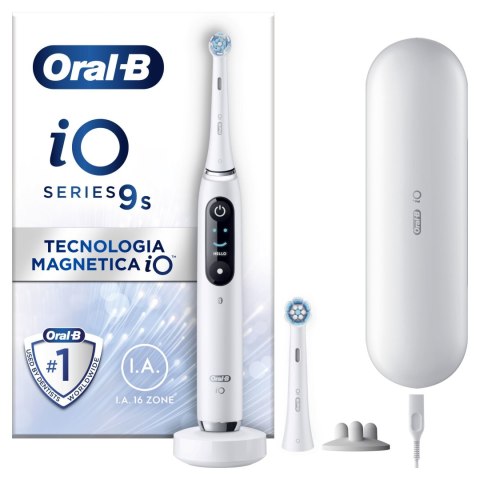 Szczoteczka obrotowa Oral-B iO Series 9s z czujnikiem siły nacisku Biała