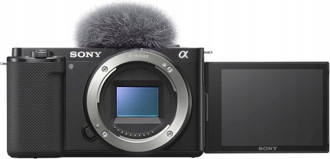 Aparat bezlusterkowy Sony ZV-E10 korpus APS-C 24.2 MP 4K czarny Wi-Fi
